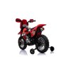 Dětská elektrická motorka Cross červená07