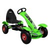 Duzy Gokart Pompowane Kola Zielony [36589] 1200