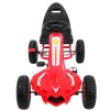 Dětská šlapací motokára Chamiopn červená8