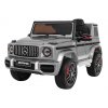 mamido Elektrické autíčko Mercedes G63 AMG lakované stříbrné