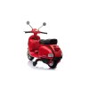 Dětský elektrický skútr Vespa 2x45W červený5