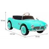 Elektrické autíčko BMW 507 Retro zelené5