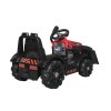 Dětský elektrický traktor s radlicí červený10