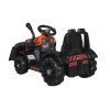 Dětský elektrický traktor s radlicí oranžový05