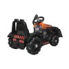 Dětský elektrický traktor s radlicí oranžový09