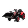 Dětský elektrický traktor s pohyblivou radlicí červený6