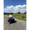 Dětská elektrická čtyřkolka terénní modrá