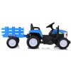 Dětský elektrický traktor s přívěsem New Holland modrý01