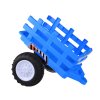 Dětský elektrický traktor s přívěsem New Holland modrý08