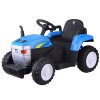 Dětský elektrický traktor s přívěsem New Holland modrý06