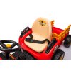 Dětský elektrický traktor BBH 030 s přívěsem červený08