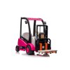 Dětský elektrický vysokozdvižný vozík XMX638 růžový01