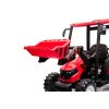 Dětský elektrický traktor Hercules s přívěsem 24V červený02