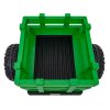 Dětský elektrický traktor BLAST s přívěsem zelený32