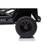 Elektrické autíčko OFFROAD černé 12V Vysoký podvozek, široké sedadlo, Odpružené nápravy, 2,4 GHz Dálkové ovládání LED světla