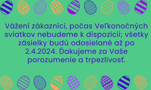 VEľkonočné Sviatky - zásielky