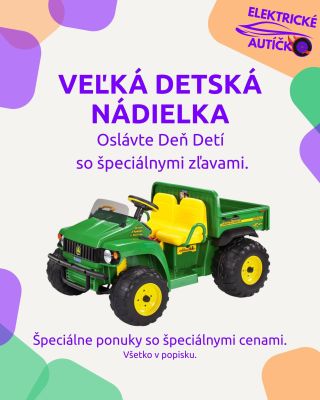 🎉 VEĽKÁ DETSKÁ NÁDIELKA JE TU! 🎉 Deň detí sa blíži a my sme si pre vás pripravili špeciálnu akciu. Získajte 10 % ZĽAVU na...