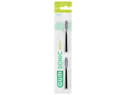 GUM Sonic Daily Black náhradní hlavice 2 ks