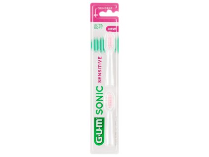 GUM Sonic Sensitive náhradní hlavice 2 ks