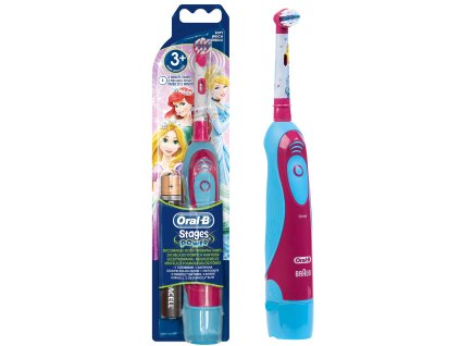 Oral-B D2 Stages Power dětský bateriový kartáček princezny