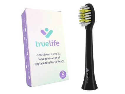TrueLife SonicBrush Compact Sensitive černé náhradní hlavice 2 ks