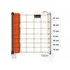 Síť ohradníku, pro ovce, výška 90 cm, 50 m, 14 tyčí, oranžová Premium, Elektrický ohradník