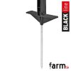 42183 voss.farming weidezaunpfahl metallspitze doppeltritt 156cm schwarz blackline