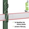 44463 Weidepfaehle mit Oesen fuer Weideband Breitband 40mm gruen farm156 VOSS.farming