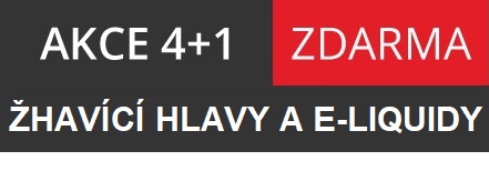 E-liquidy a žhavící hlavy v akčním balení 4+1 zdarma