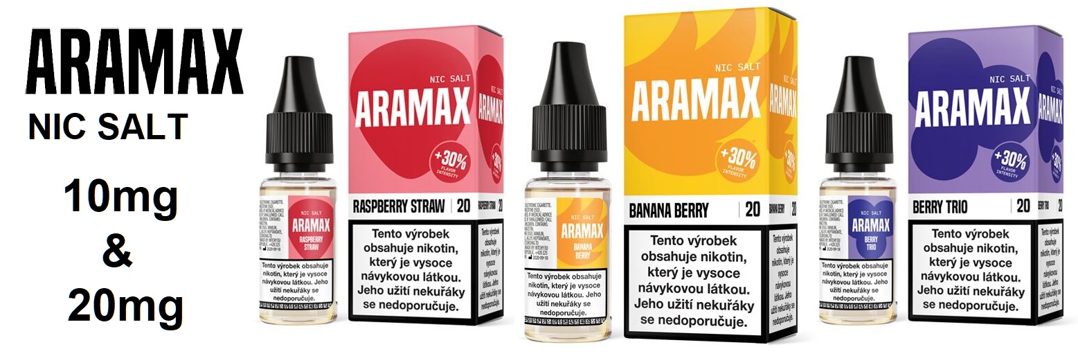 E-liquidy Aramax Nic Salt 10ml