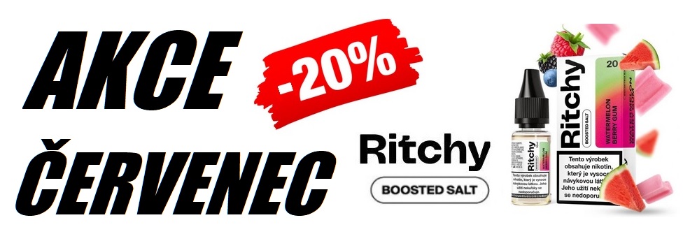 Akce e-liquidy Ritchy červenec -20%