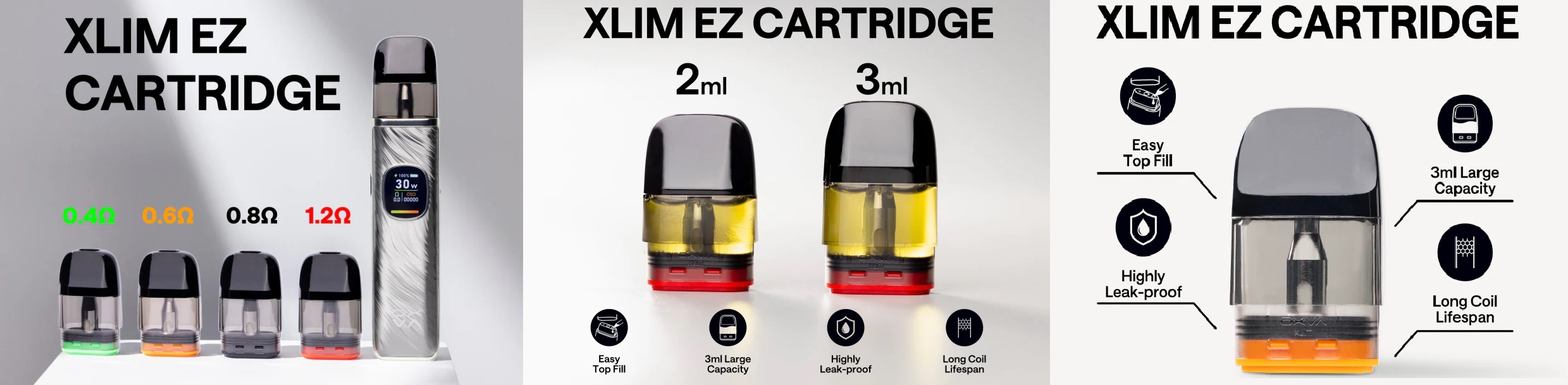 nahradni-cartridge-oxva-xlim-ez-3ml-0,4ohm-0,6ohm-0,8ohm-1,2ohm