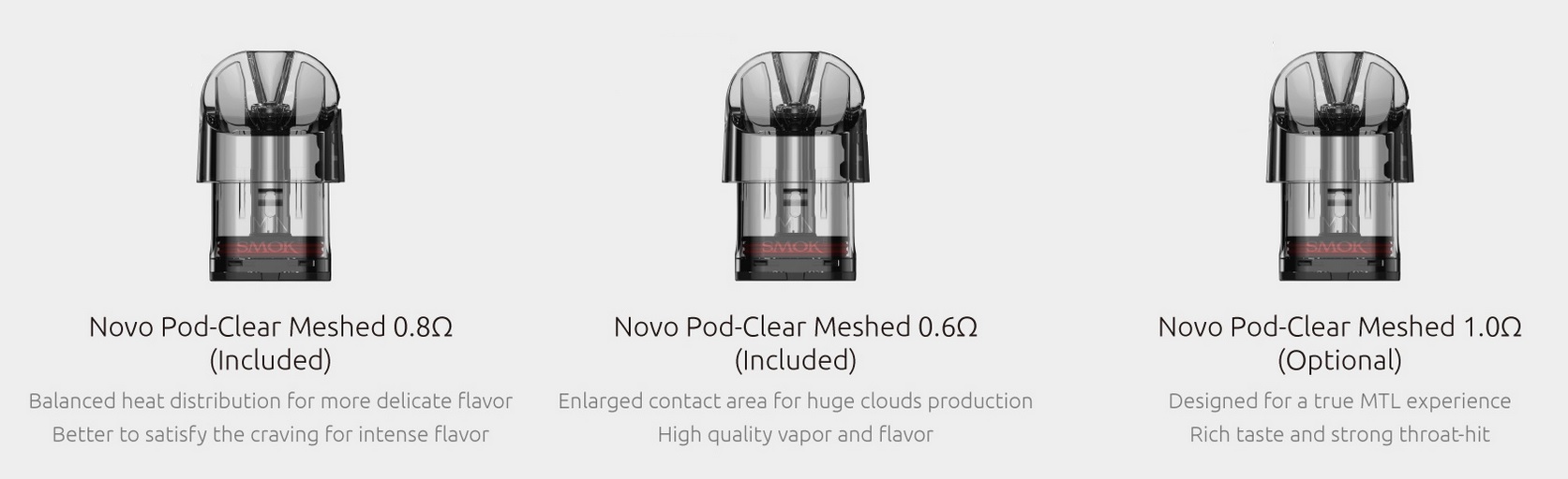 smoktech-novo-clear-meshed-cartridge-06ohm-0,8ohm-1ohm-3ml