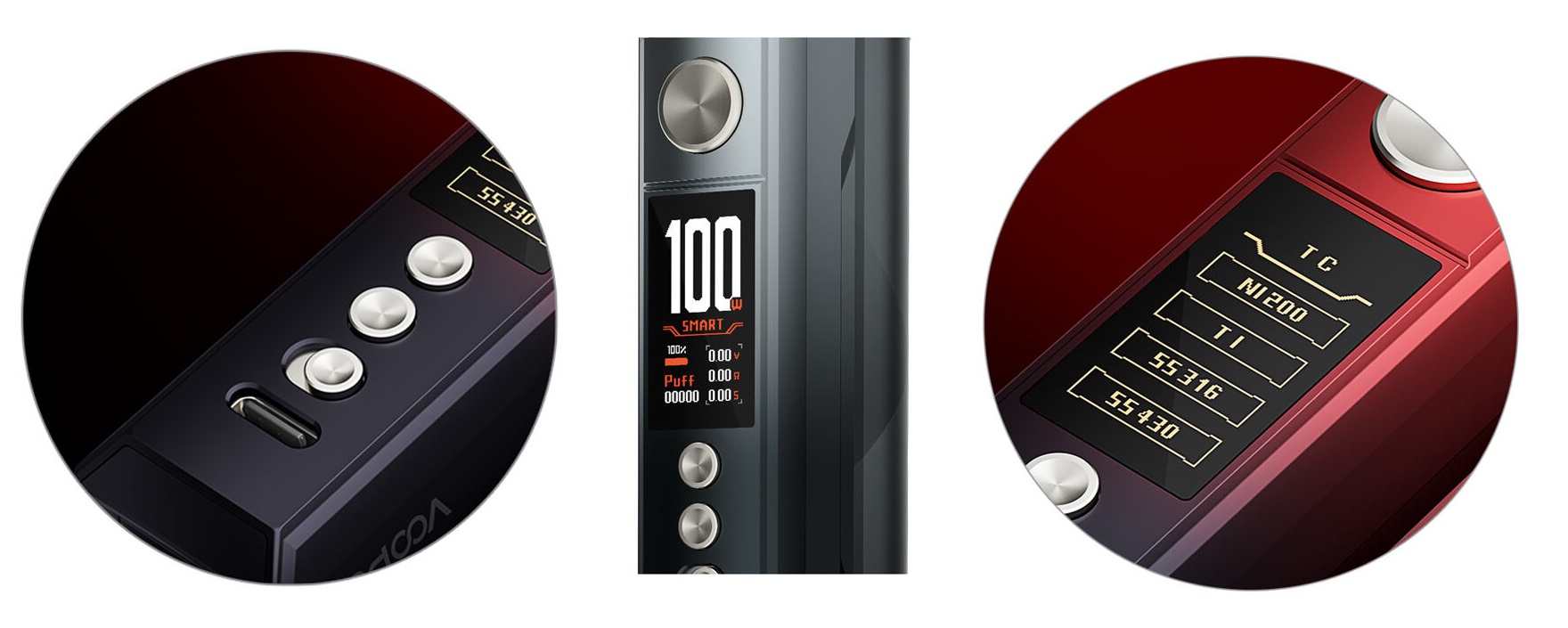 voopoo-drag-m100s-mod-100w-displej