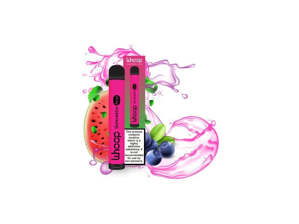 Jednorázová e-cigareta Whoop - Watermelon Acai (Vodní meloun s acai) 20mg