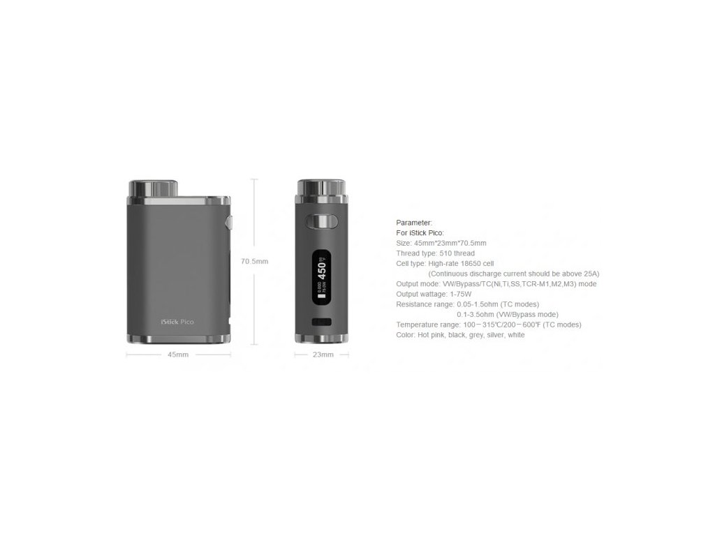 пико характеристики. I stick pico 75w. пико характеристики. Eleaf ijust pico 75w. Istick pico 2 120w.