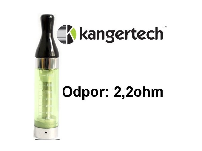 kangertech cct2 clearomizer 24ml 22ohm green zeleny