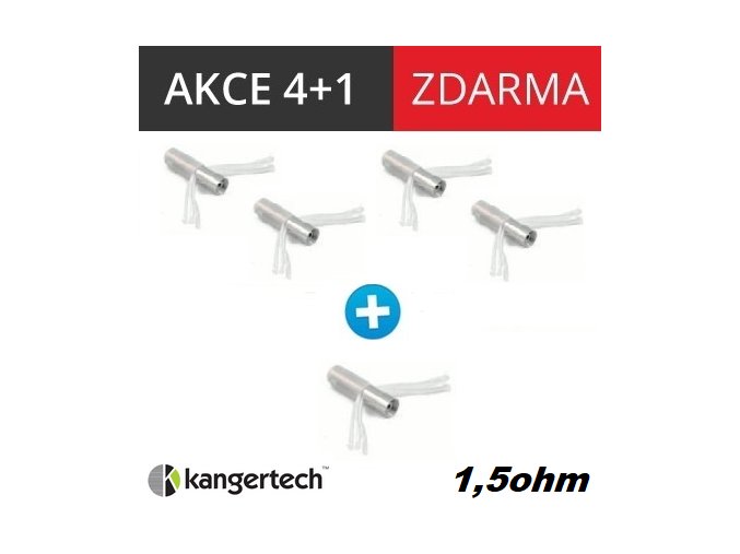 Kangertech CC/T2 žhavící hlava 1,5ohm 4+1 zdarma