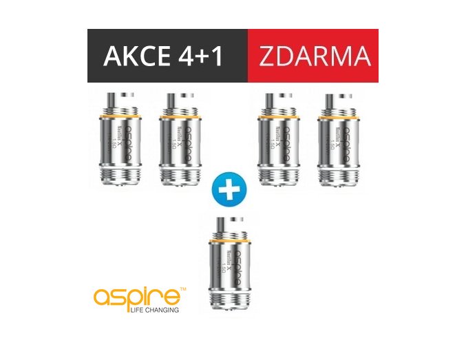 zhavici hlava aspire nautilus x 15ohm 4+1 zdarma