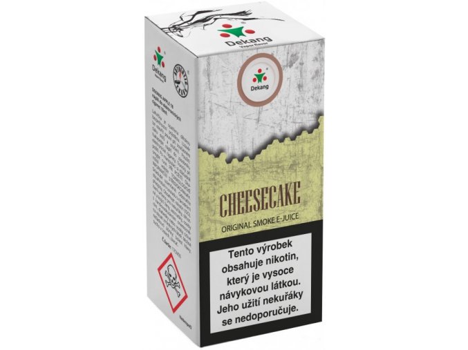e liquid dekang cheesecake 10ml 3mg 6mg 11mg 16mg 18mg tvarohovy kolac