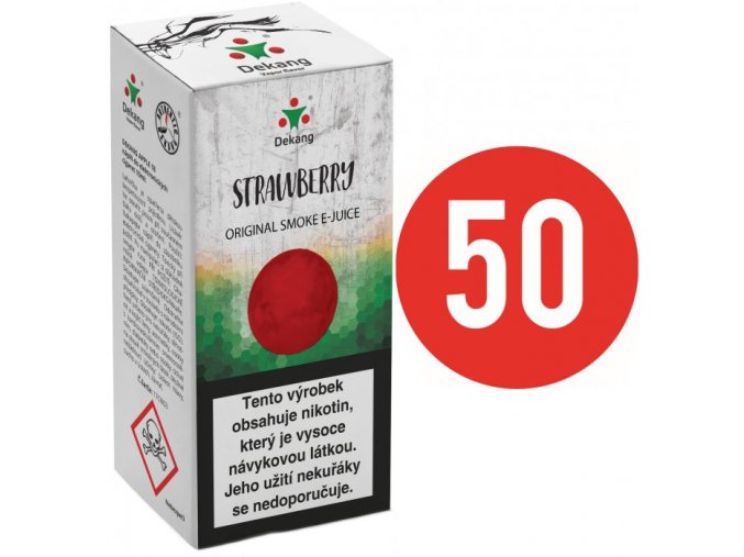 e liquid dekang fifty strawberry 10ml 3mg 6mg 11mg 16mg 18mg jahoda