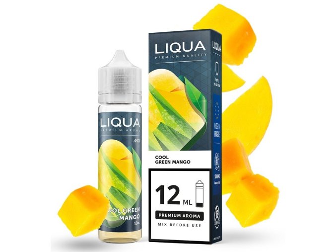 prichut liqua mix go cool green mango 12ml shake and vape