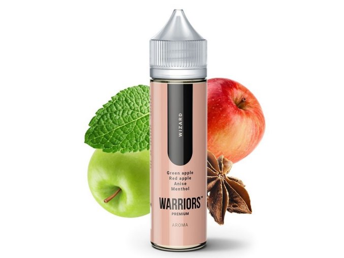 prichut provape warriors wizard zelene jablko cervene jablko anyz mentol 10ml