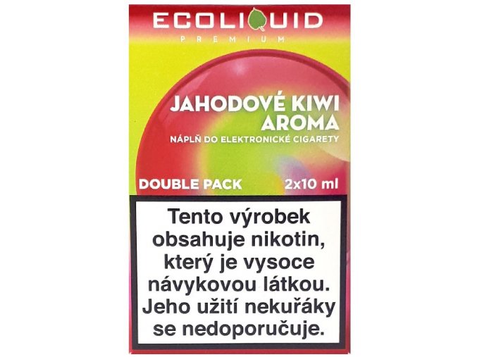 e liquid ecoliquid premium 2pack strawberry kiwi 2x10ml