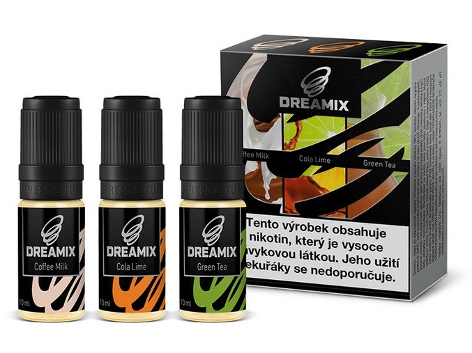 e liquidy dreamix baleni 3x10ml coffee milk cola lime green tea