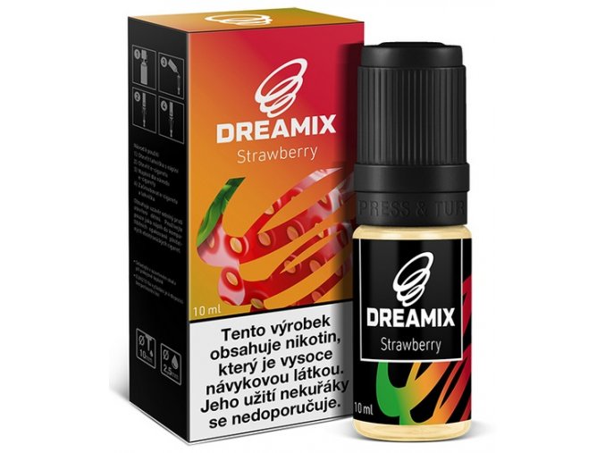 e liquid dreamix jahoda strawberry 10ml