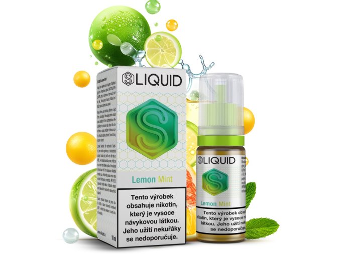 e liquid sliquid salt lemon mint 10ml 10mg 20mg