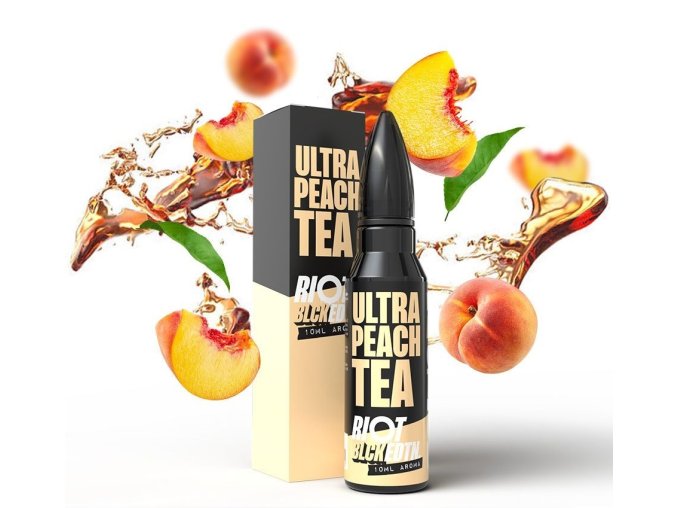 prichut riot squad shake and vape blck edtn ultra peach tea 10ml