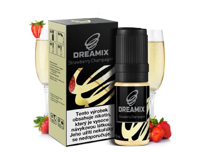 e liquid dreamix jahoda se sampanskym strawberry champagne 10ml