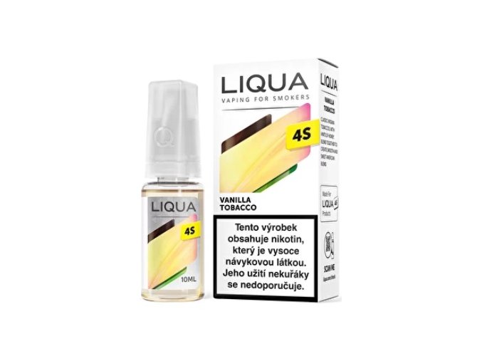 e liquid liqua 4s vanilla tobacco 10ml 18mg